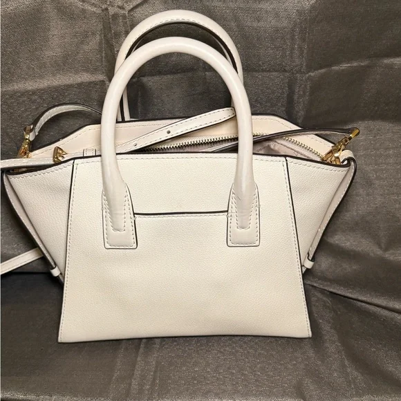 Michael Kors Avril Small Pebbled Leather Crossbody Satchel - Picture 4 of 10